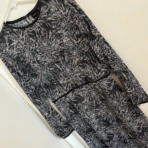 Who What Wear Dress with Faux Leather Trim Size Small